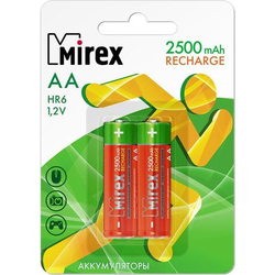 Аккумулятор / батарейка Mirex 2xAA 2500 mAh