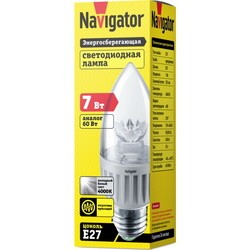 Лампочка Navigator NLL-C37-7-230-4K-E27-CL