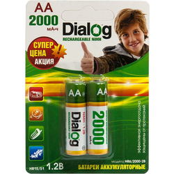 Аккумулятор / батарейка Dialog 2xAA 2000 mAh