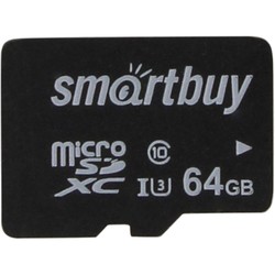 Карта памяти SmartBuy microSDXC Class 10 U1 Pro 64Gb