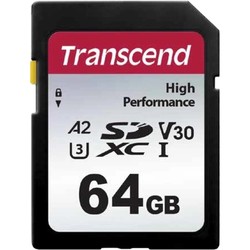 Карта памяти Transcend SDXC 330S 128Gb