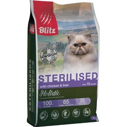 Корм для кошек Blitz Sterelised Chicken/Live 1.5 kg