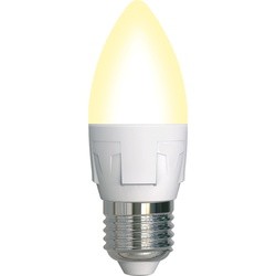 Лампочка Uniel LED-C37 7W/3000K/E27/FR/DIM PLP01WH