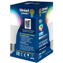Лампочка Uniel LED-A60-10W/RGB/E27/REG PLS21WH