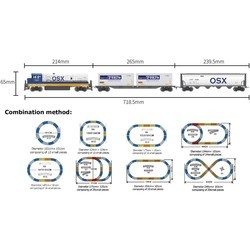Автотрек / железная дорога Fenfa Railcar Train Set 1612A-1B