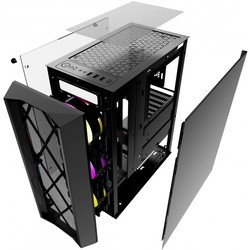 Корпус Powercase Rhombus X3 Mesh LED