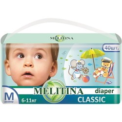 Подгузники Melitina Classic Diapers M / 40 pcs
