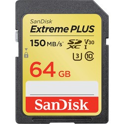 Карта памяти SanDisk Extreme Plus V30 SDXC UHS-I U3 150Mb/s