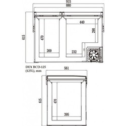 Автохолодильник DEX BCD-125B