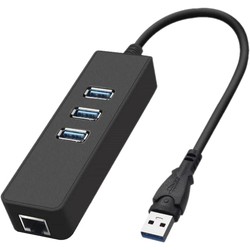 Картридер / USB-хаб Dynamode USB3.0-Type-A-RJ45-HUB3