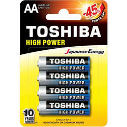 Аккумулятор / батарейка Toshiba High Power 4xAA