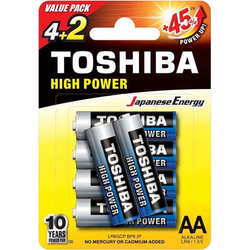 Аккумулятор / батарейка Toshiba High Power 6xAA