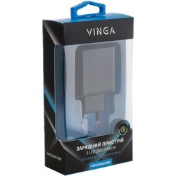 Зарядное устройство Vinga 2 Port QC3.0+PD Display
