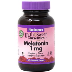 Аминокислоты Bluebonnet Nutrition Earth Sweet Chewables Melatonin 1 mg 60 tab