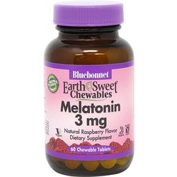 Аминокислоты Bluebonnet Nutrition Earth Sweet Chewables Melatonin 3 mg