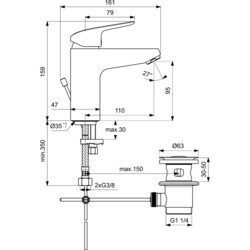 Набор смесителей Ideal Standard Ceraflex BD001AA