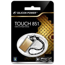 USB Flash (флешка) Silicon Power Touch 851 32Gb (золотистый)