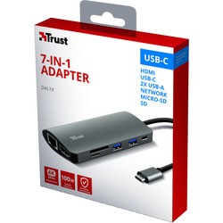 Картридер / USB-хаб Trust Dalyx 7-in-1 USB-C Multiport Adapter