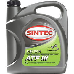 Трансмиссионное масло Sintec ATF III Dexron 4L