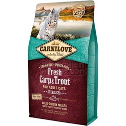 Корм для кошек Carnilove Adult Sterilised with Fresh Carp/Trout 2 kg