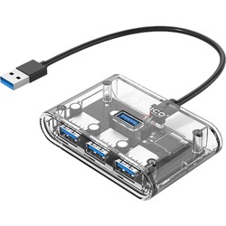 Картридер / USB-хаб Orico LV1U3-4A
