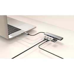 Картридер / USB-хаб Trust Halyx Fast USB-C Hub & Card Reader