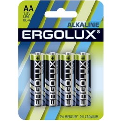 Аккумулятор / батарейка Ergolux 4xAA