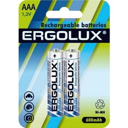 Аккумулятор / батарейка Ergolux 2xAAA 600 mAh