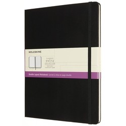Блокнот Moleskine Double Notebook Extra Large Black
