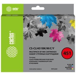 Картридж CACTUS CS-CLI451BK/M/C/Y