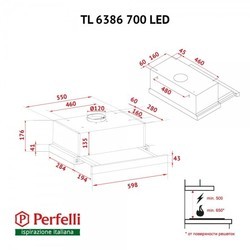 Вытяжка Perfelli TL 6386 I 700 LED
