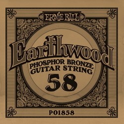 Струны Ernie Ball Earthwood Phosphor Bronze Single 58