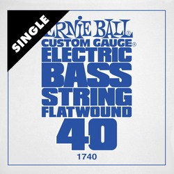 Струны Ernie Ball Flatwound Bass Single 40