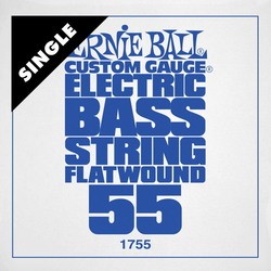 Струны Ernie Ball Flatwound Bass Single 55