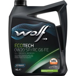 Моторное масло WOLF Ecotech 0W-20 SP/RC G6 FE 4L