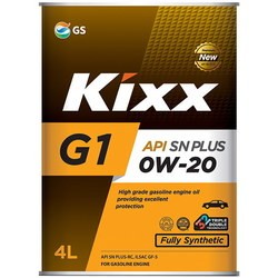 Моторное масло Kixx G1 0W-20 SN Plus 4L