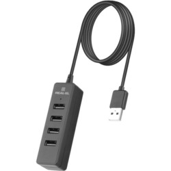 Картридер / USB-хаб REAL-EL HQ-174