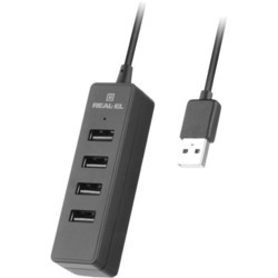 Картридер / USB-хаб REAL-EL HQ-174