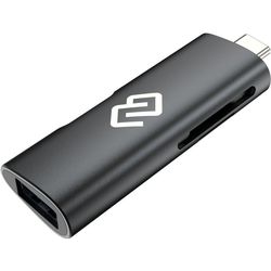 Картридер / USB-хаб Digma CR-CU2522-G