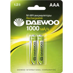 Аккумулятор / батарейка Daewoo Rechargeable 2xAAA 1000 mAh
