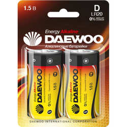 Аккумулятор / батарейка Daewoo Energy Alkaline 2xD