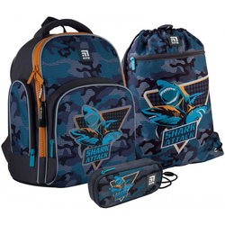 Школьный рюкзак (ранец) KITE Shark Attack SETK21-706S-1