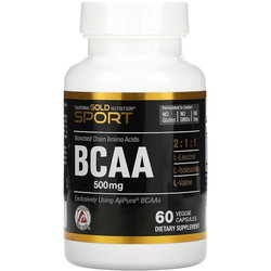 Аминокислоты California Gold Nutrition BCAA 60 cap
