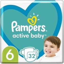Подгузники (памперсы) Pampers Active Baby 6 / 32 pcs