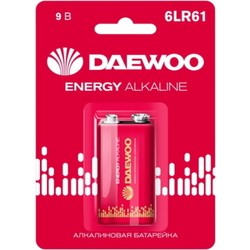 Аккумулятор / батарейка Daewoo Energy Alkaline 1xKrona