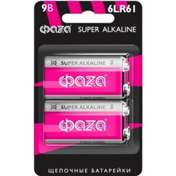 Аккумулятор / батарейка FAZA Super Alkaline 2xKrona