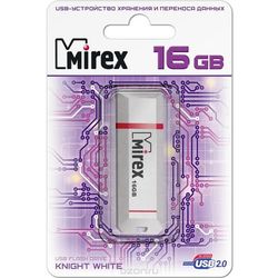 USB Flash (флешка) Mirex KNIGHT 16Gb (белый)