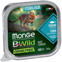 Корм для кошек Monge Bwild Grain Free Pate Tonno 0.1 kg