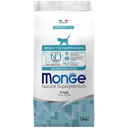 Корм для кошек Monge Speciality Line Monoprotein Kitten Trout 1.5 kg