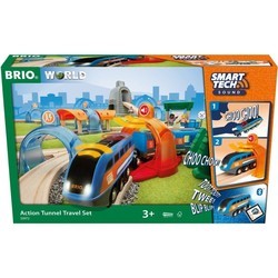 Автотрек / железная дорога BRIO Action Tunnel Travel Set 33972